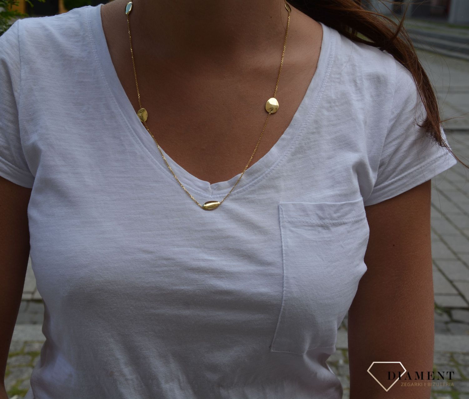 Złoty naszyjnik marki DALL'ACQUA COZ580961.jpg